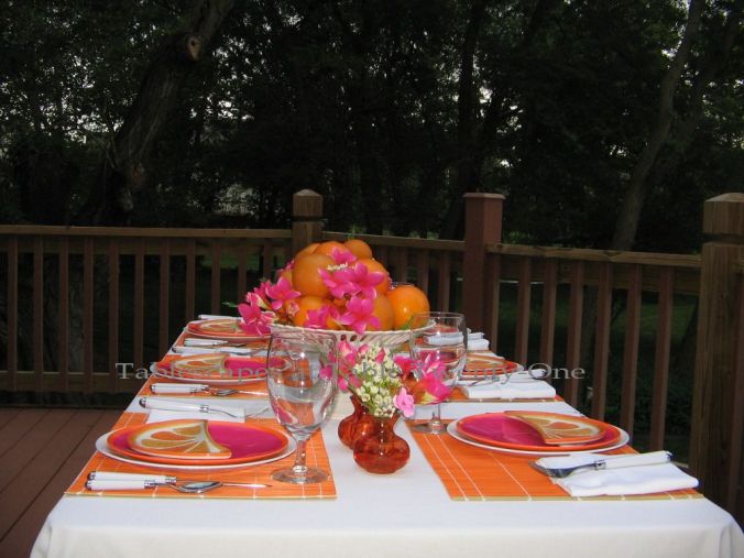 Oranges & Blossoms | Tablescapes at Table /Twenty-One