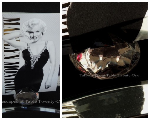 Tablescapes at Table Twenty-One – Diamonds Are a Material Girl’s Best Friend: Place card collage